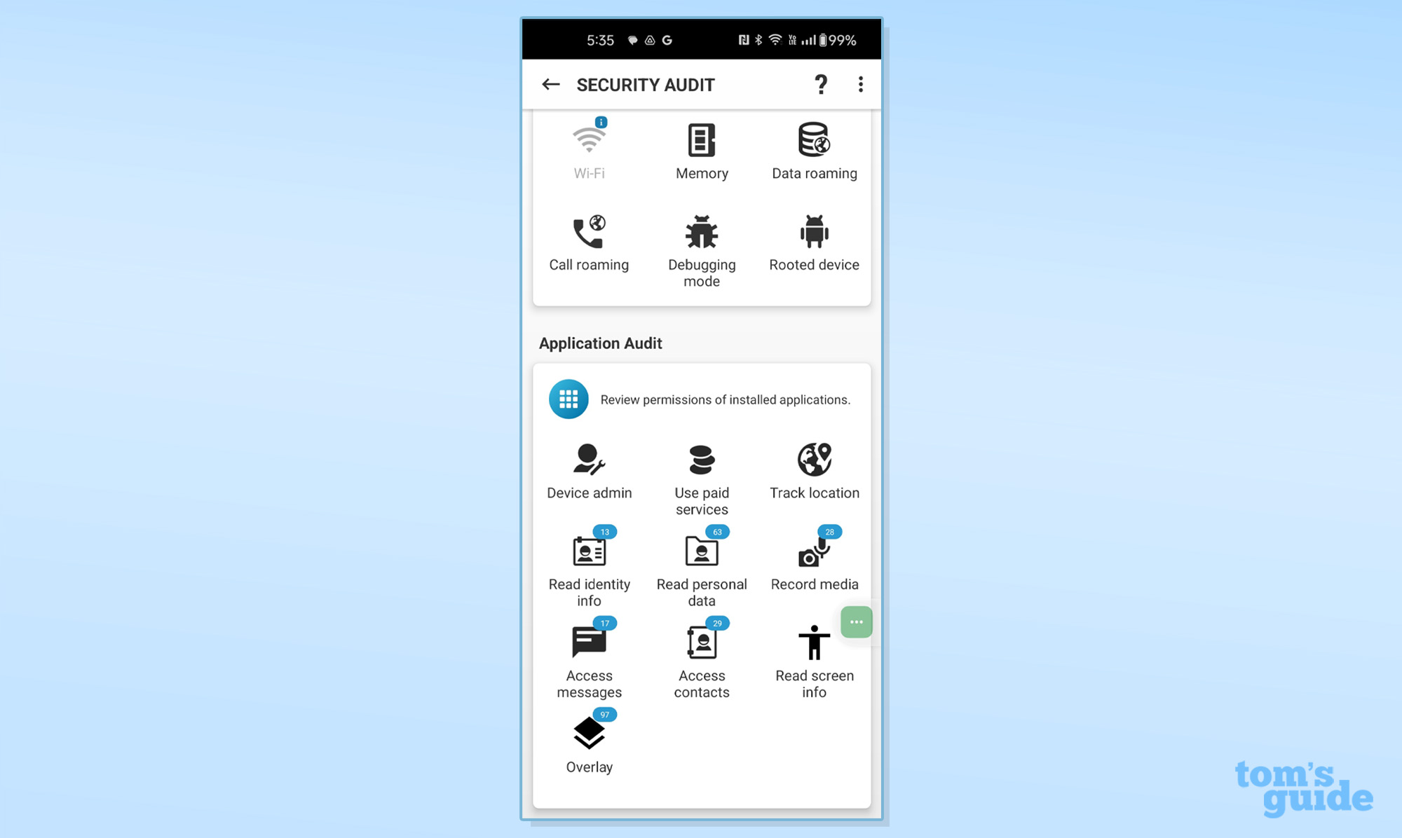 ESET Mobile Security app screen shot