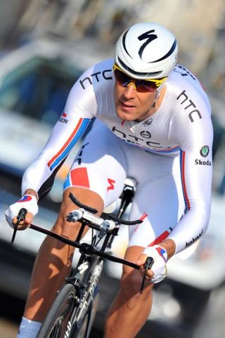 Czech time trial champion Frantisek Rabon (HTC - Highroad) finished in 16th place.