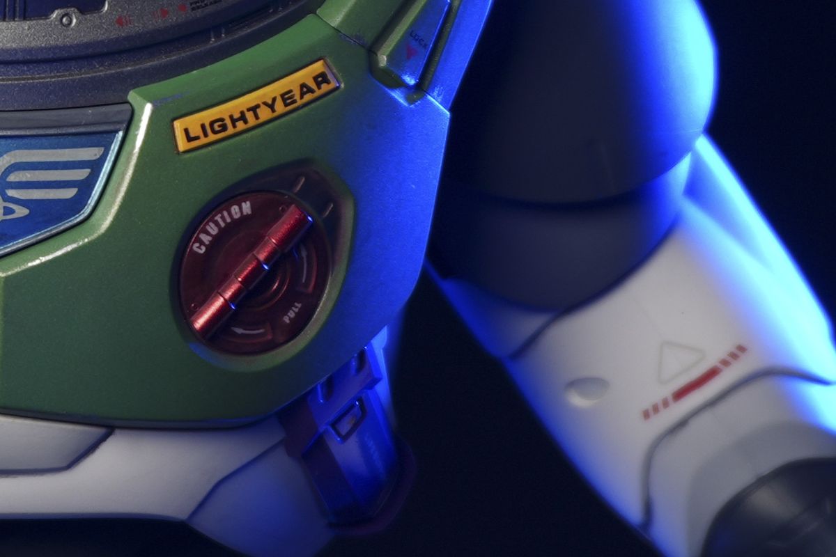 Sony ZV-E10 II sample images of buzz lightyear toy in dark studio taken at different ISO settings