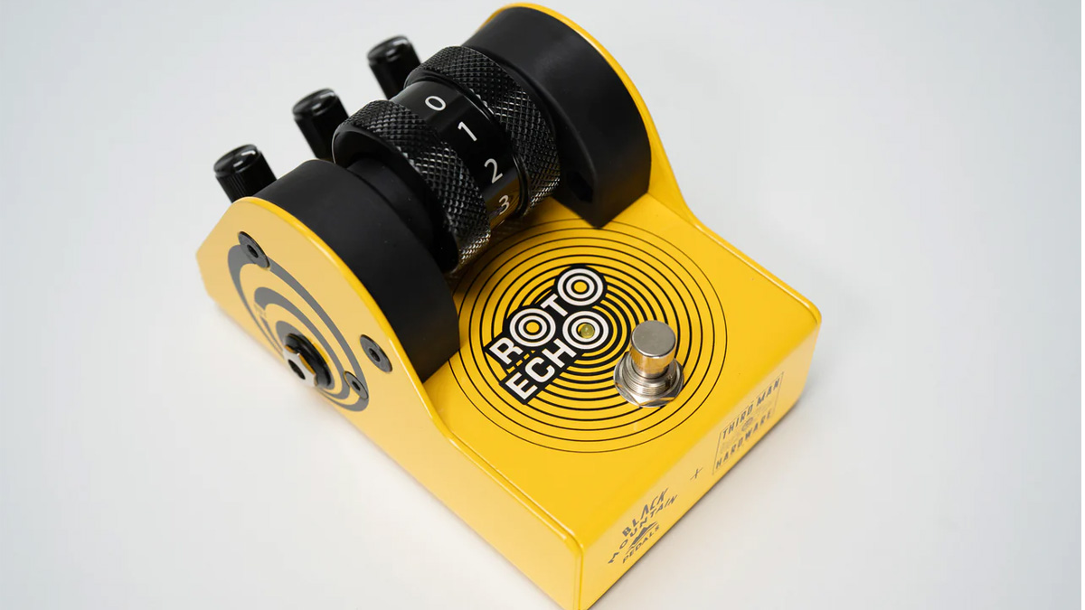Third Man Hardware x Black Mountain Roto-Echo: the roller wheel equipped delay pedal is a compact and performance-friendly stompbox that&#039;s available in black or limited edition white. Jack White has used it onstage and in the studio during the sessions for No Name.