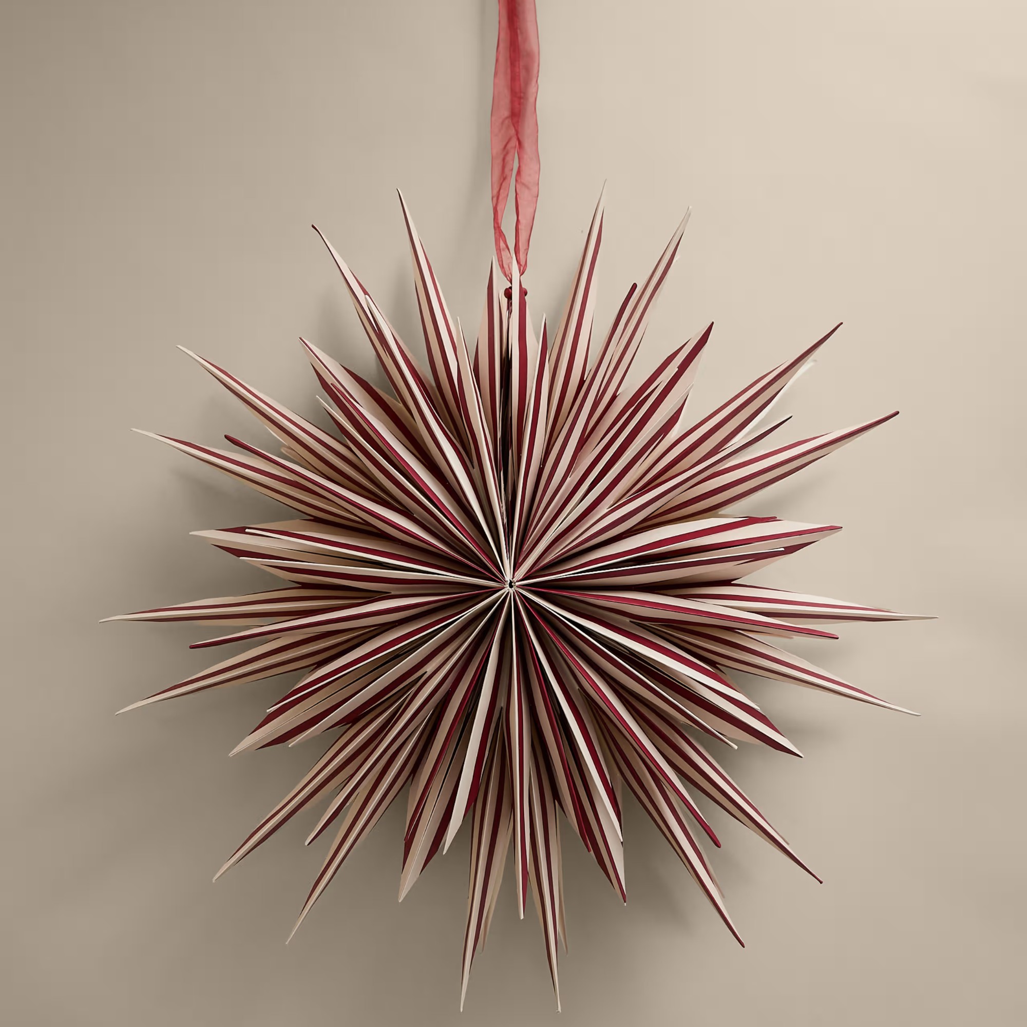 M&amp;amp;S Paper Striped Star Room Decoration