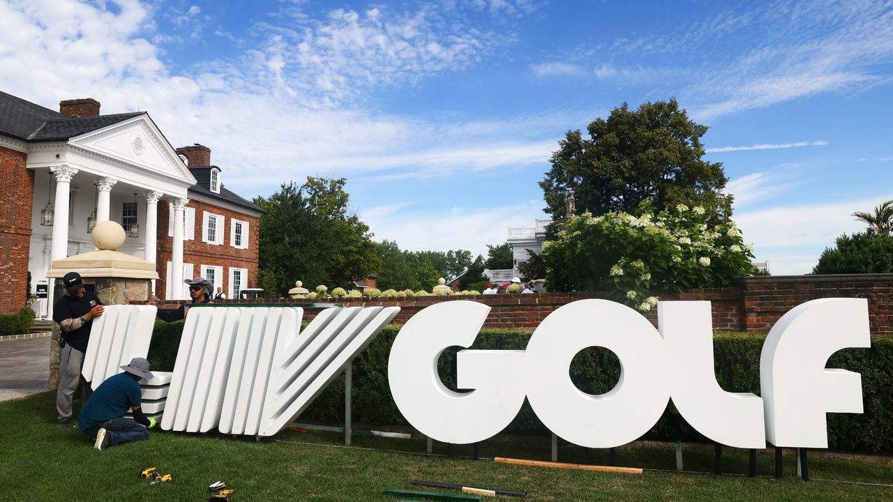 A general view of Trump National Golf Club Bedminster on July 26, 2022