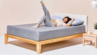 Best mattress for stomach sleepers: Siena Memory Foam Mattress with a young woman on it