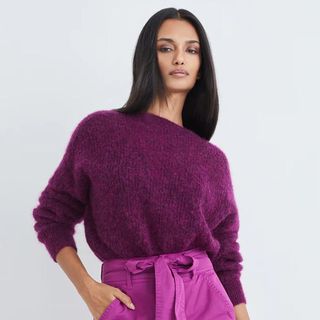 magenta sweater