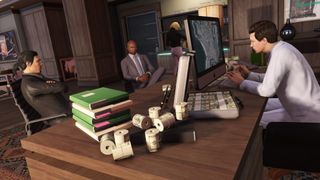 Players in GTA Online running businesses and playing missions