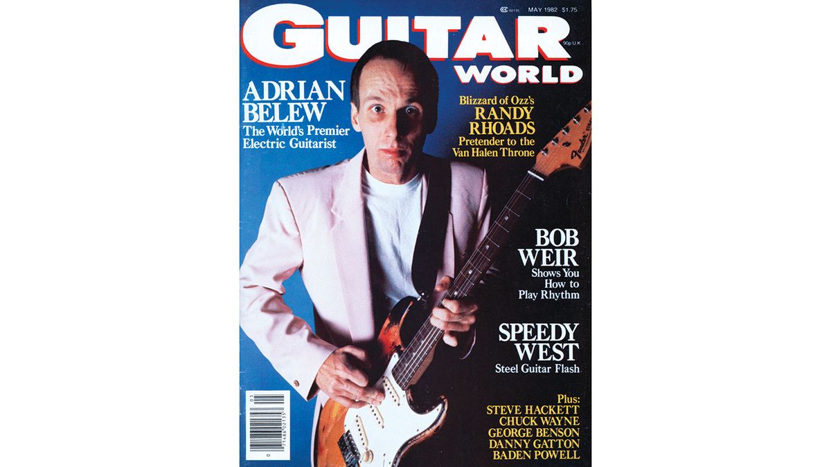 Adrian Belew Guitar World cover
