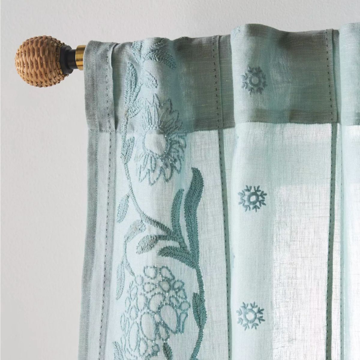 Blue curtains