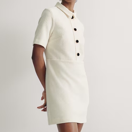 H&M Boucle Collared Dress