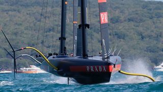Yacht sailing in America's Cup