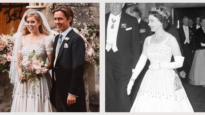 How Princess Beatrice Altered the Queen's Dress for Her Wedding | Marie Claire