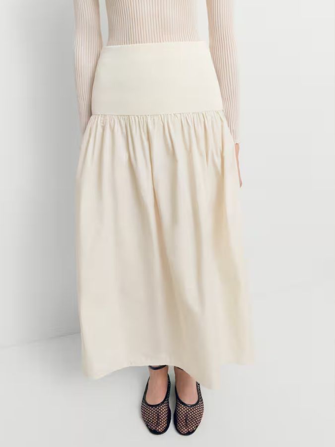 white skirt