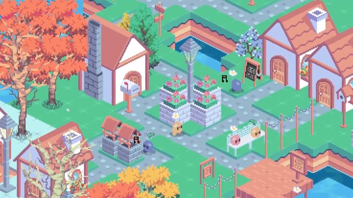 A rocket scientist quit her job to build this cozy city-building simulator full of cute pumpkin people