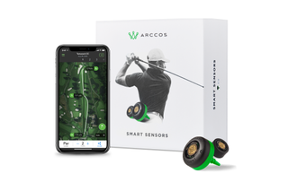 Arccos Golf smart sensors pictured