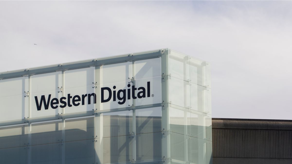 American hard disk drive manufacturer and data storage company Western Digital Corporation&amp;#039;s office in Milpitas, California