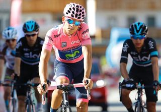 Andre Amador (Movistar) lost the pink jersey