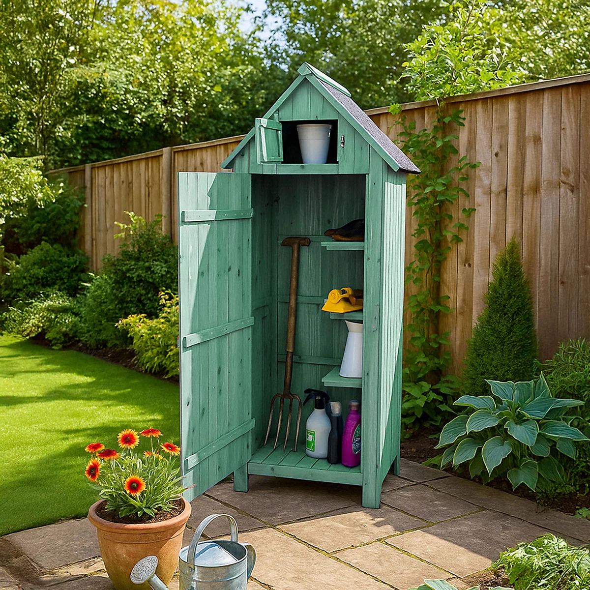 B&amp;amp;Q, Outdoor Bideford Garden Wooden Storage Cabinet Tool Shed
