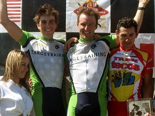 On the podium at the Vuelta a Sonora