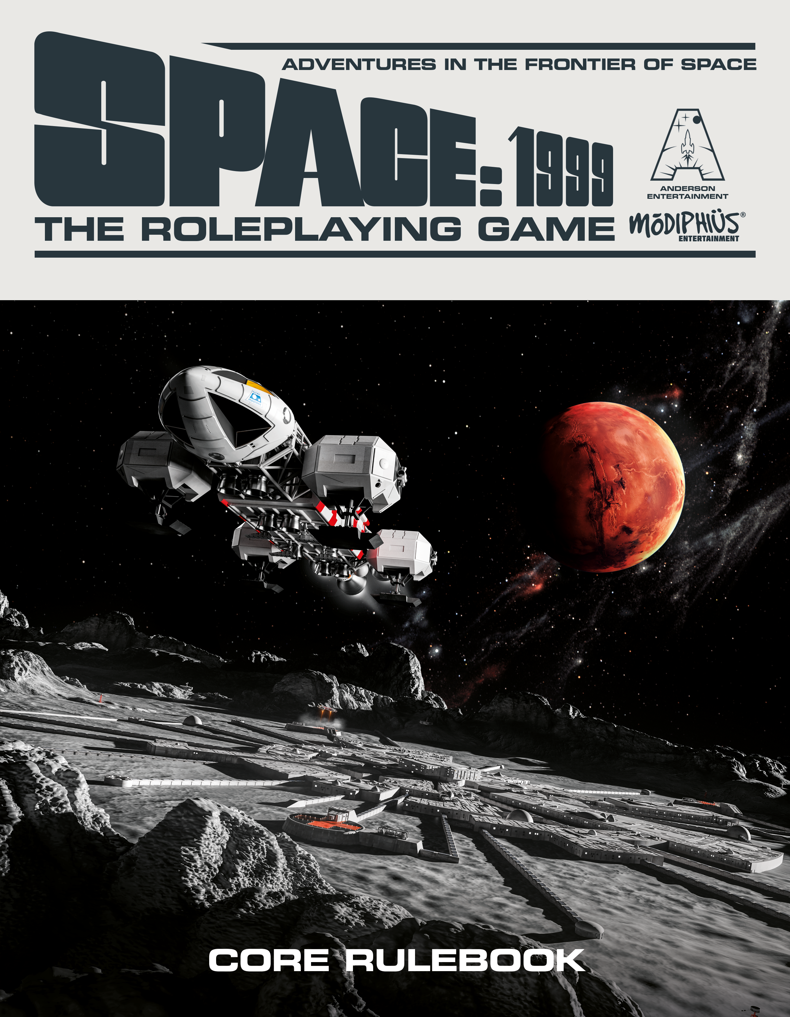 The cover of the Space: 1999 tabletop RPG.