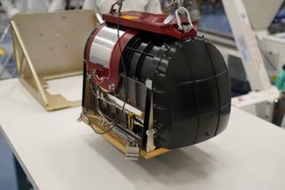 Hope's infrared spectrometer as seen before being loaded onto the spacecraft.