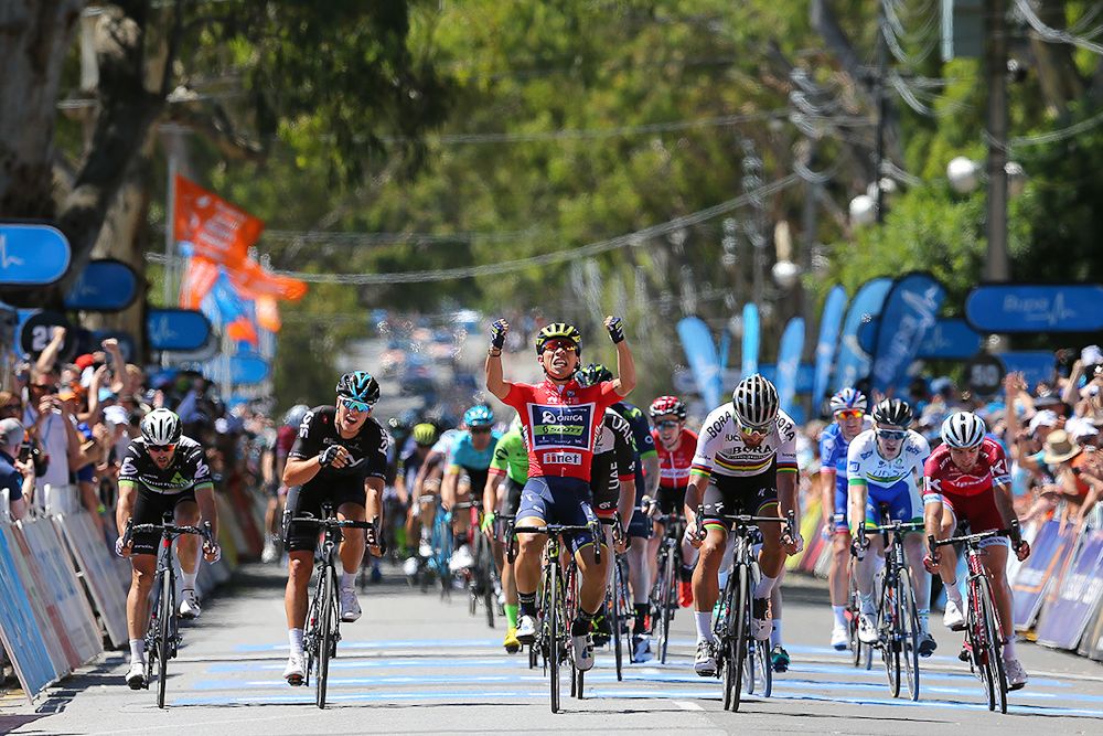Caleb Ewan wins stage 4 at the Tour Down Under