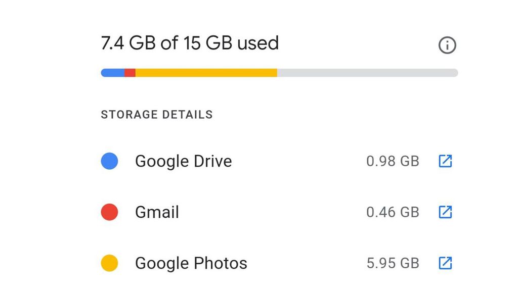 Google Photos storage how to check how much space you have left