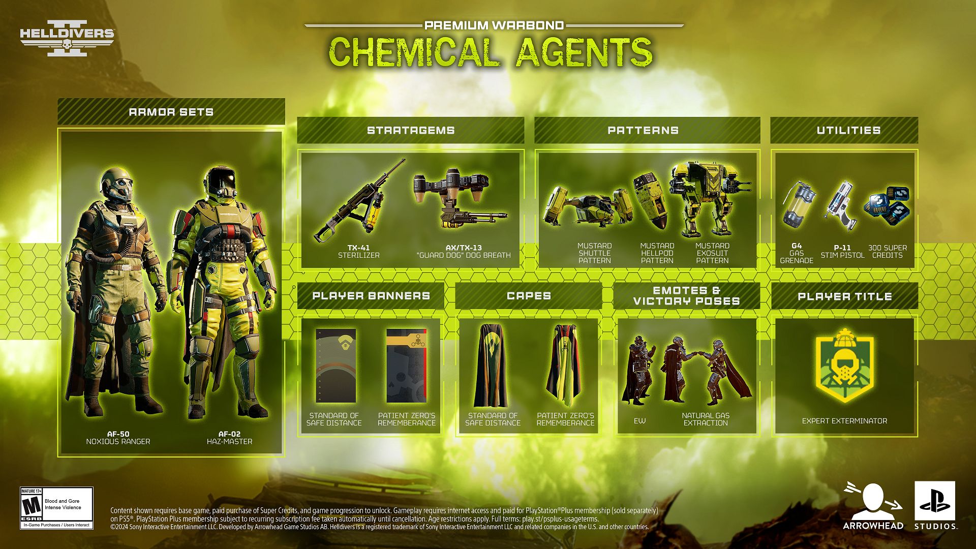 Все в Helldivers 2 Chemical Agents Warbond