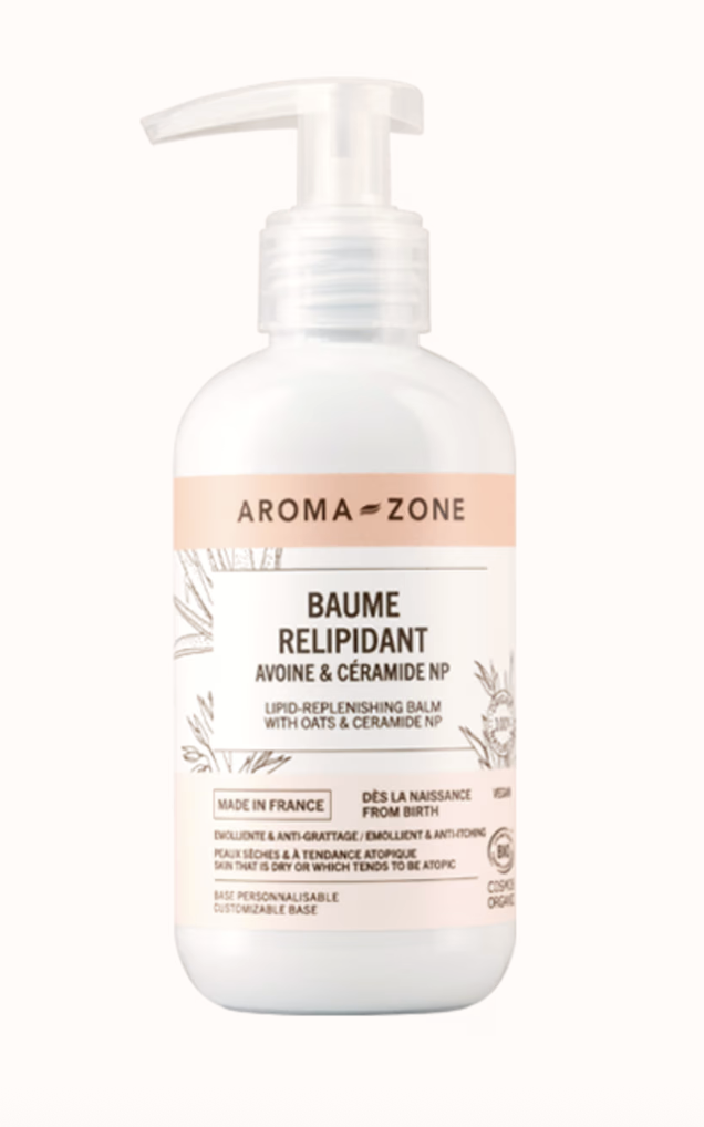 Aroma Zone Lipid Replenishing Balm with Oats and Ceramide, skin barrier