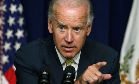 Vice President Biden will try to siphon some attention away from the GOP by campaigning in Tampa on the first day of the party&amp;#039;s presidential nominating convention.