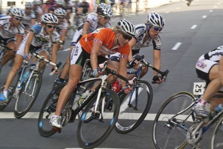 USA Crits leader Erica Allar saved her energy for the final sprint.