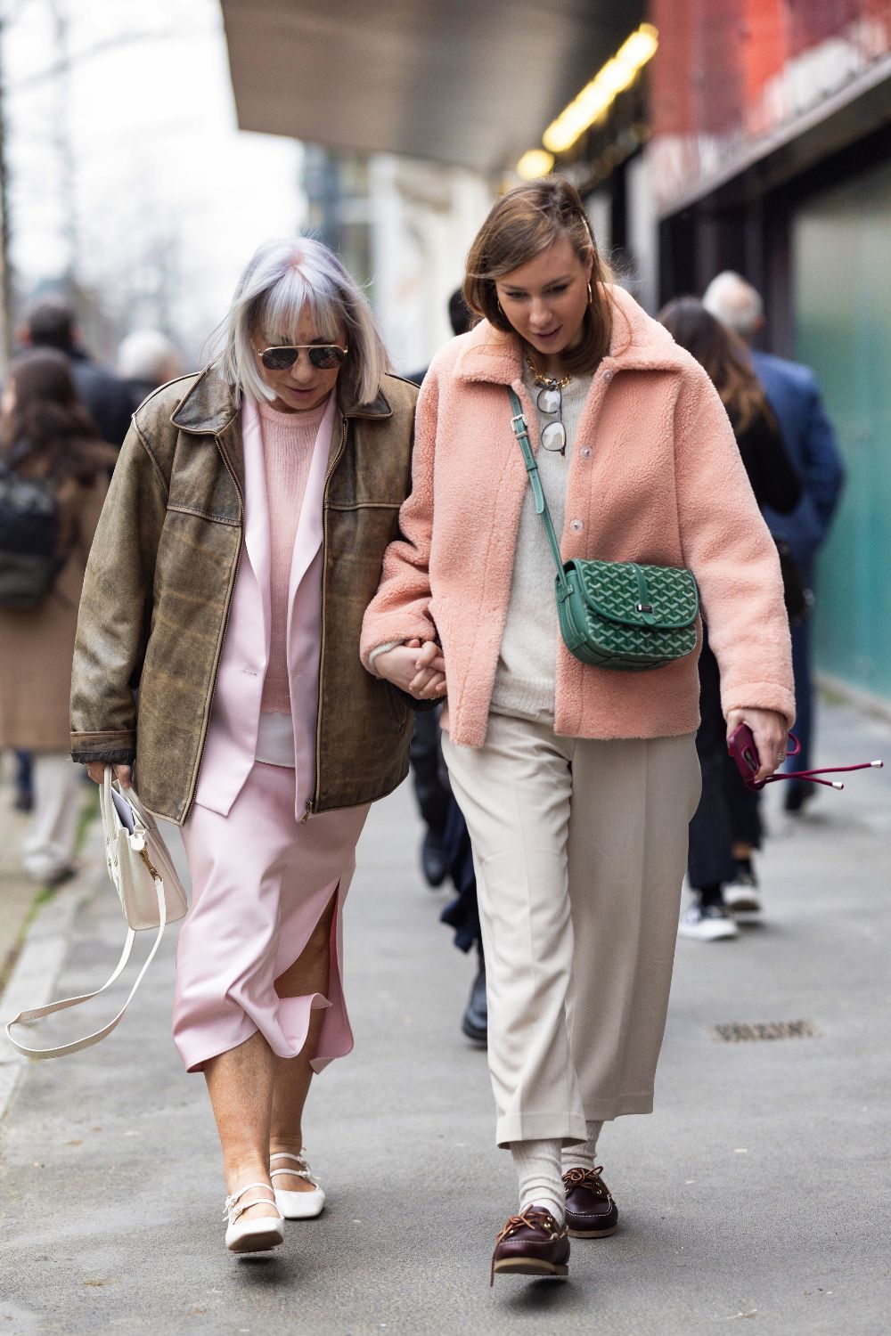 Two guests at Milan Fashion Week AW24 GettyImages-2028871732