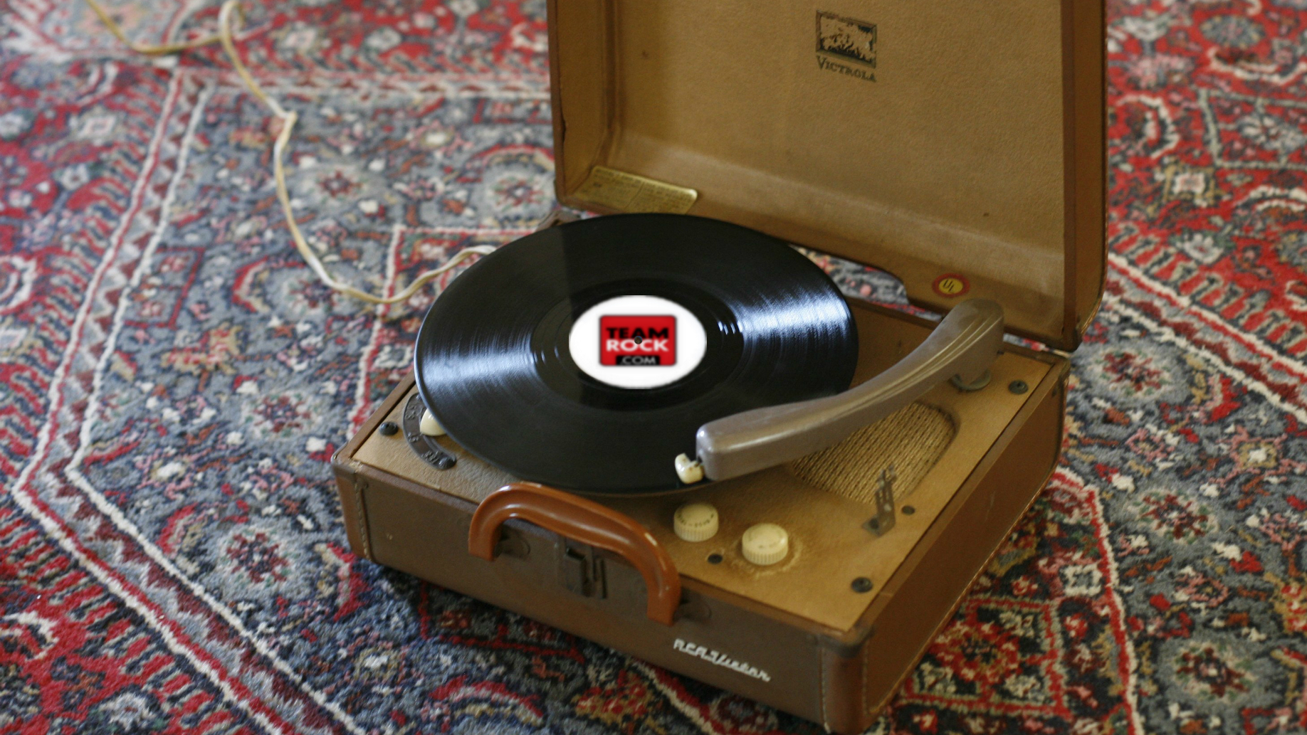 A record player