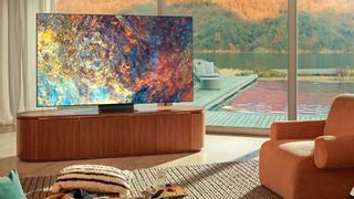 Samsung Neo QLED in a modern living room