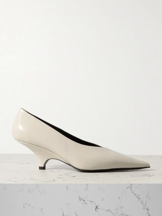 The Wedge Leather Pumps