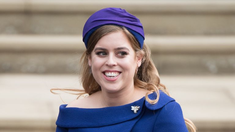 Princess Beatrice Lilibet - Princess Beatrice of York attends the wedding of Princess Eugenie of York and Jack Brooksbank at St George's Chapel in Windsor Castle on October 12, 2018 in Windsor, England. 