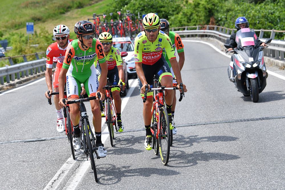 Manuel Senni of Italy and Team Bardiani CSF / Zhupa of Albania and Team Wilier Triestina-Selle Italia / Francesco Gavazzi of Italy and Team Androni Giocattoli-Sidermec / Marco Frapporti of Italy and Team Androni Giocattoli-Sidermec / Jacopo Mosca of Italy and Team Wilier Triestina-Selle Italia