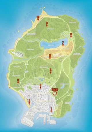 GTA Online antennas locations map