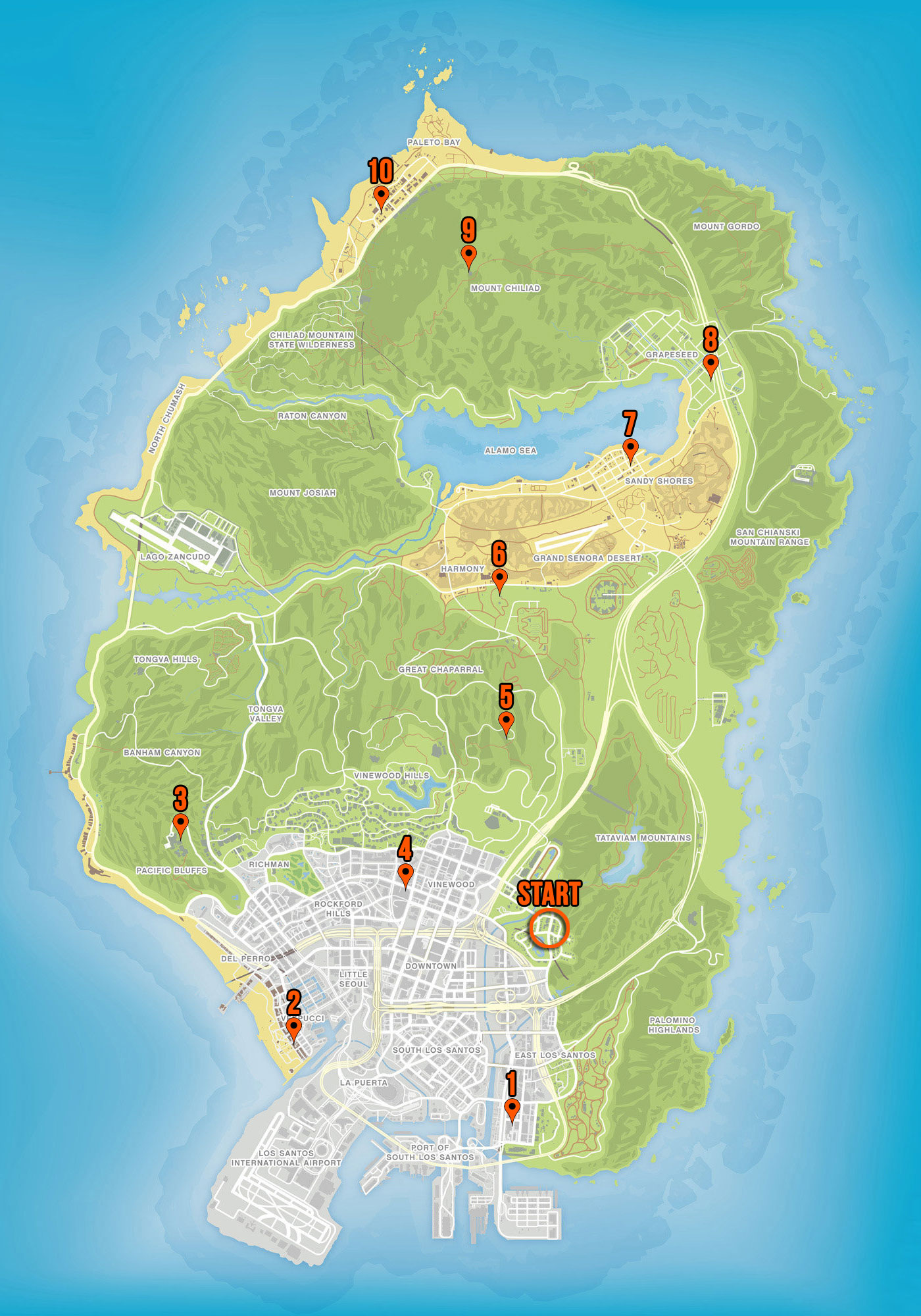 All GTA Online Antennas locations for the new radio station