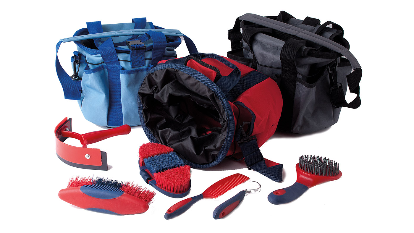 Rhinegold Soft Touch grooming kits for horses