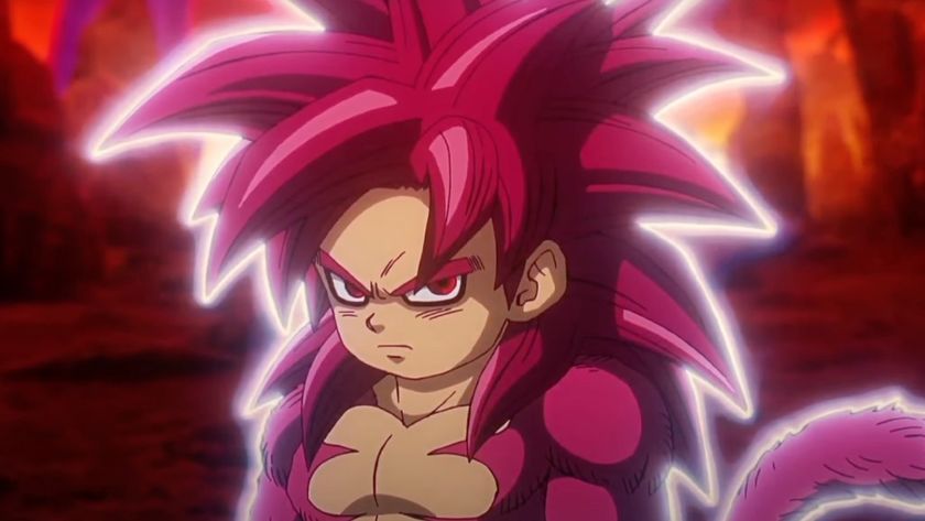 Goku in his Super Saiyan Four form