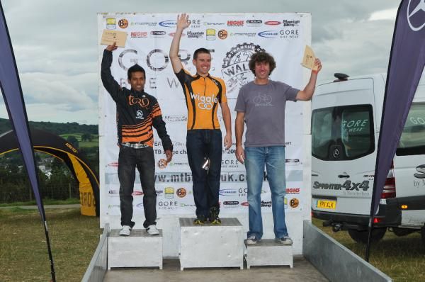 Solo men's overall TransWales podium