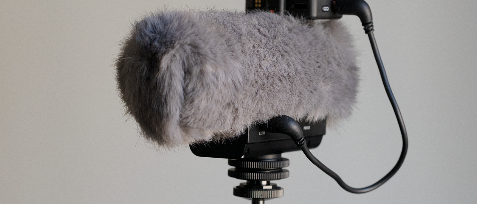 An Audio Technical ATV SG1 microphone