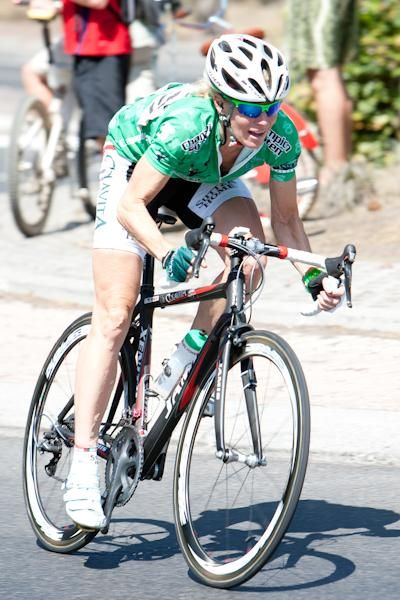 Tina Pic (Colavita) makes her way in after a hard day of climbing.