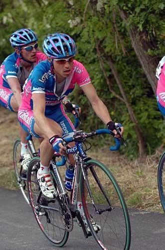 Damiano Cunego (Lampre) was well-protected during the stage