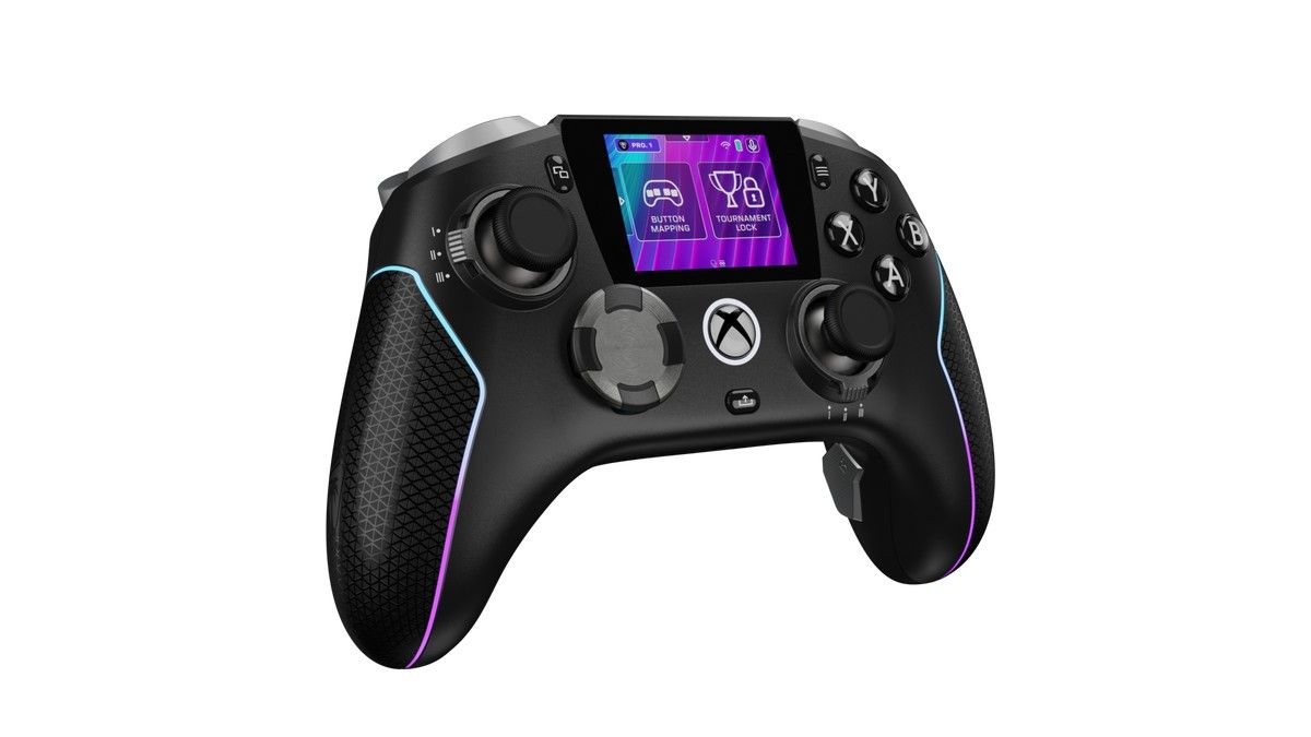 Game controller with built in screen