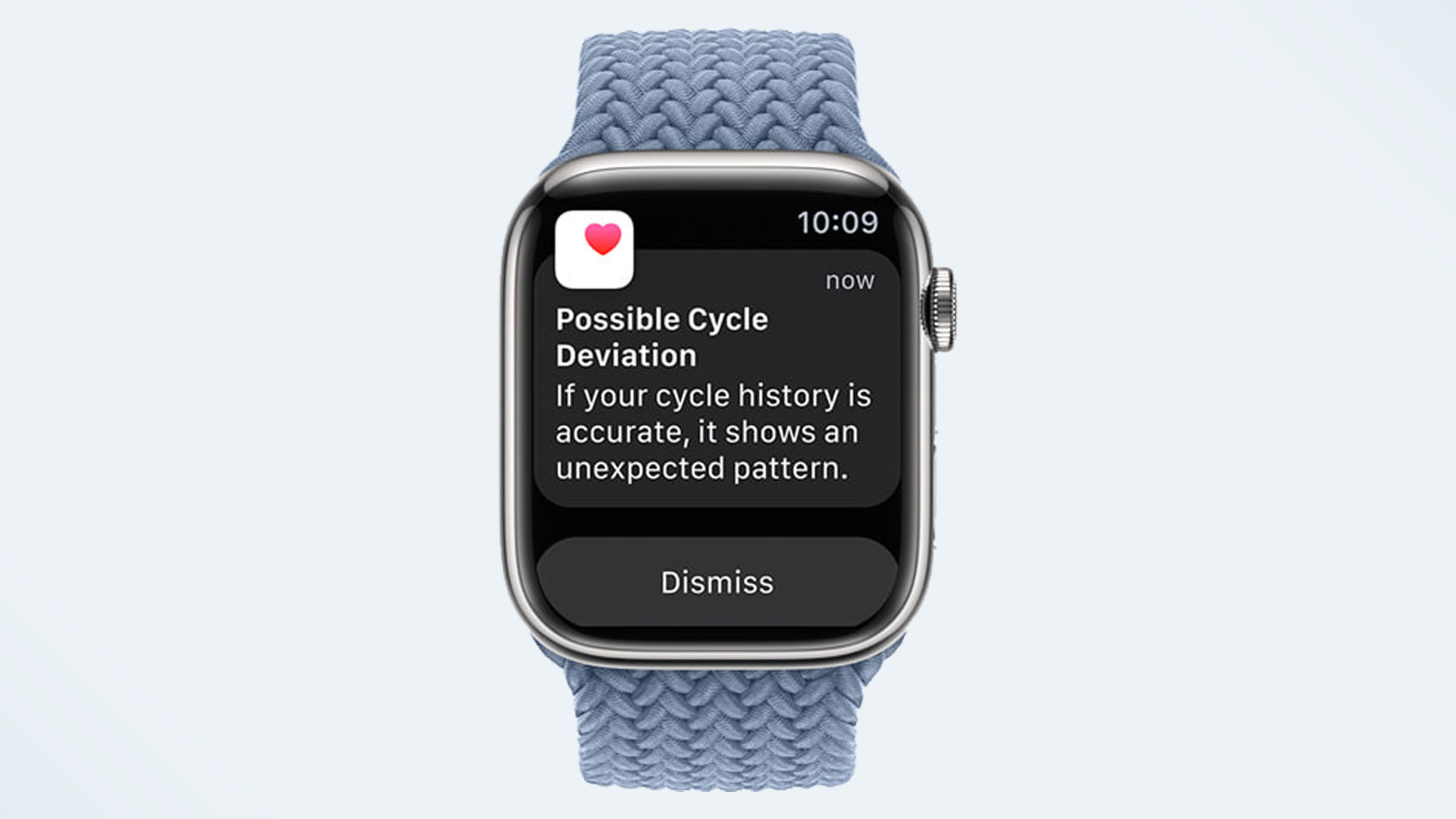 a photo of the Apple Watch 8 with cycle tracking