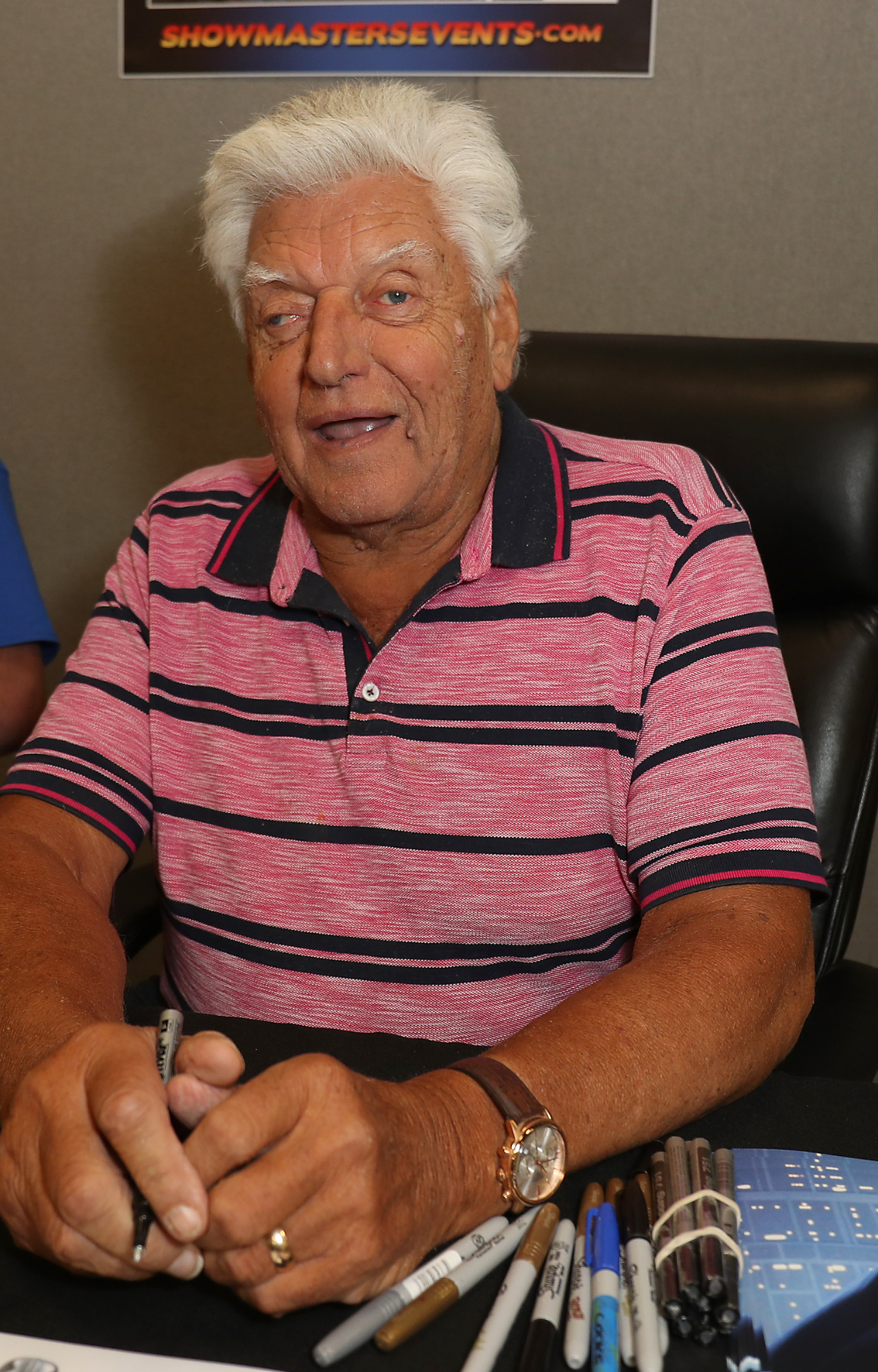 David Prowse during London Film and Comic Con Day 1 in Olympia London 2017. He passed in 2020.