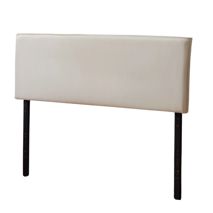 An upholstered headboard