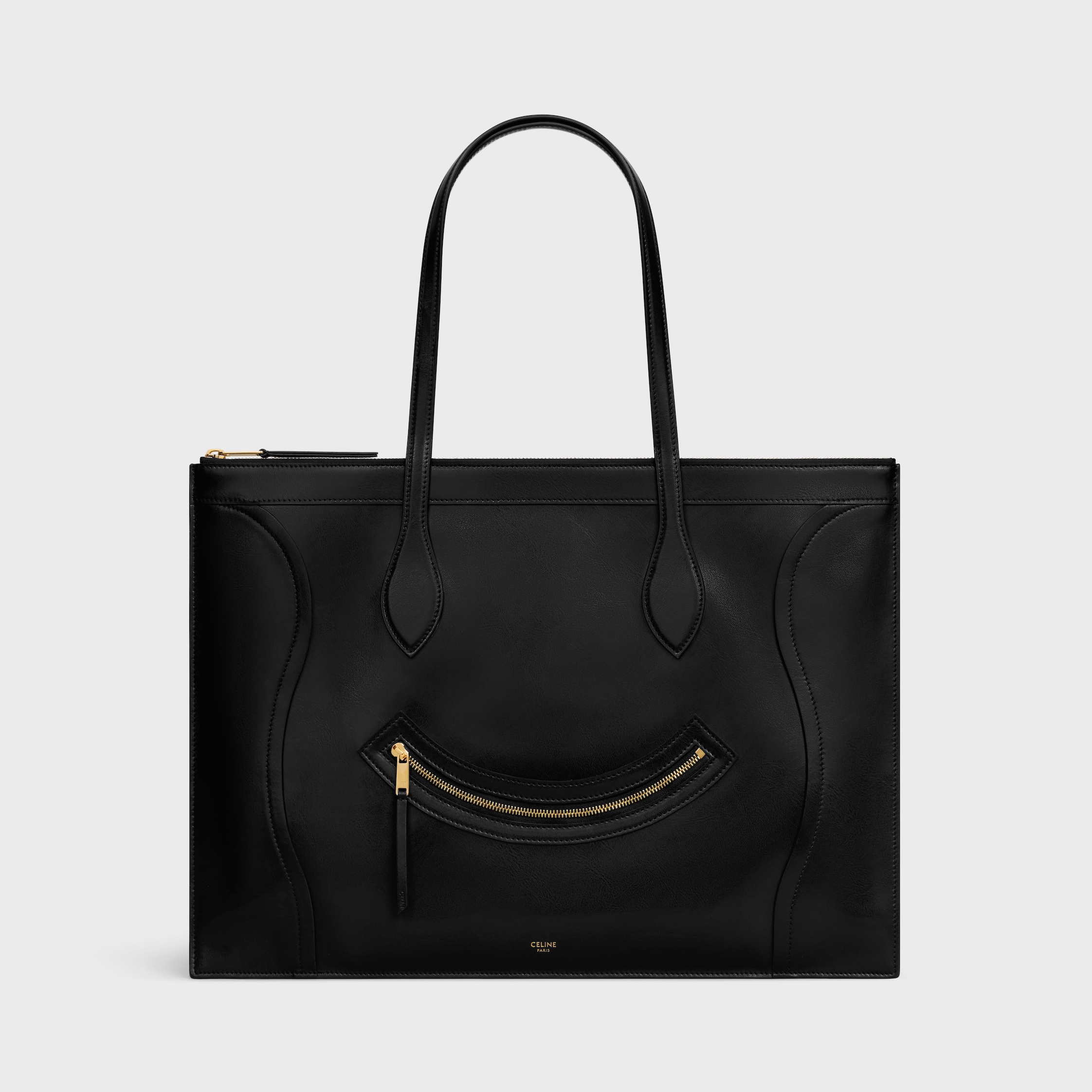 Flat Cabas New Luggage in Glossy Calfskin