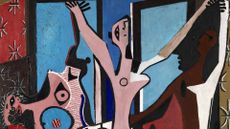 Pablo Picasso's The Three Dancer's painting. 
