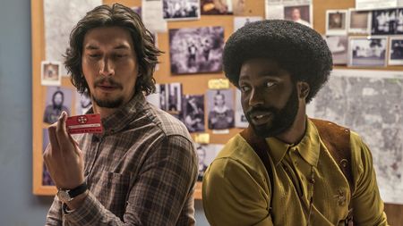 Adam Driver and John David Washington in BlacKkKlansman